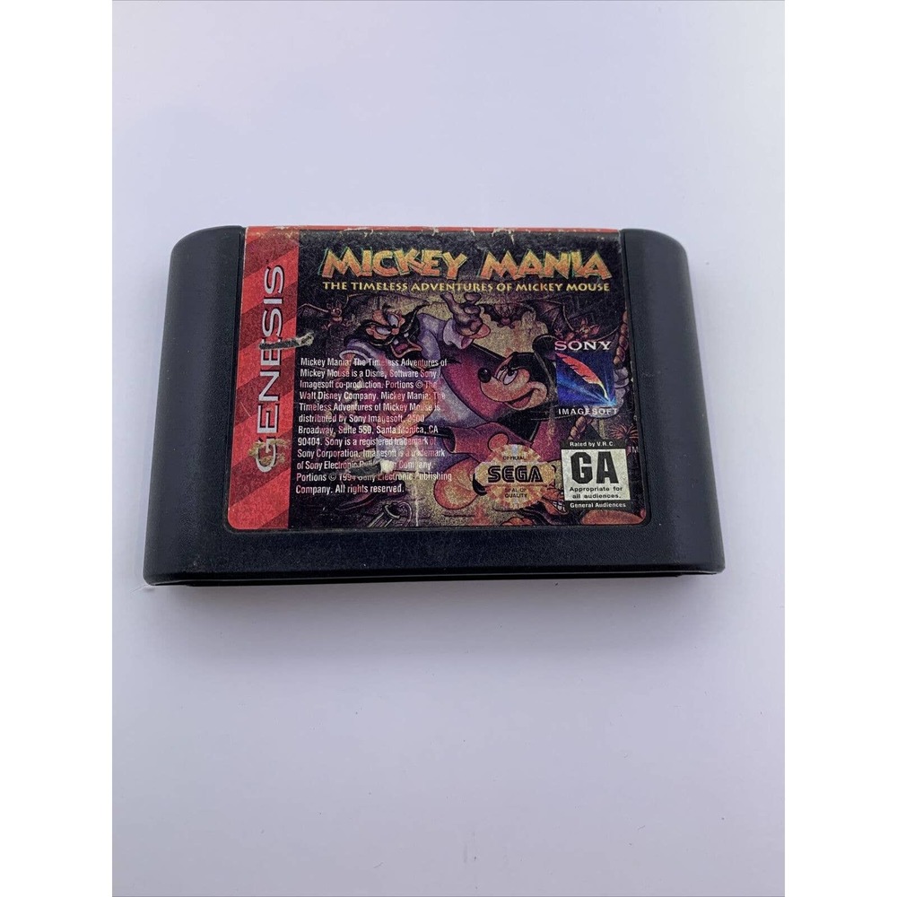 Mickey Mania (Sega Genesis, 1997) Cartridge Only